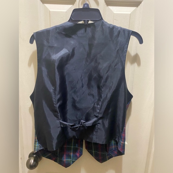 Vintage plaid vest M - Picture 2 of 2